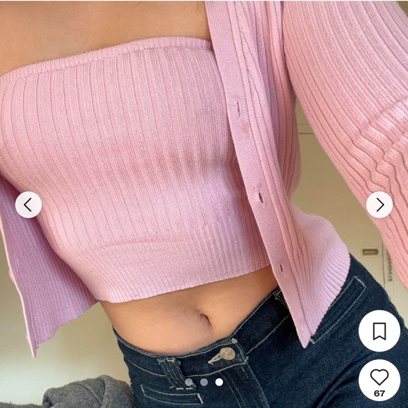 Abercrombie & Fitch Sweaters - Abercrombie Ribbed Knit Cardigan Set